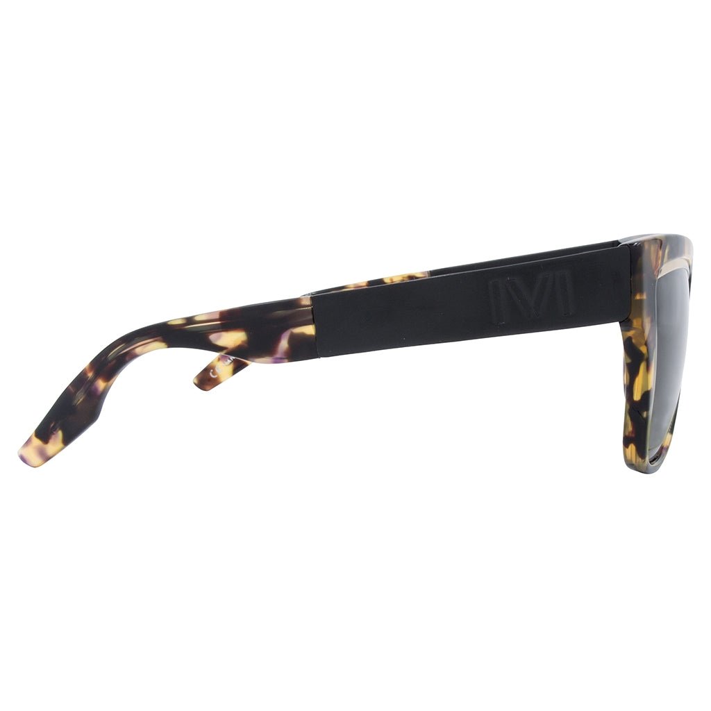 Dusky: Polished Vintage Tortoise - Brushed Black / Grey Lens - Willow & Luna