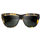 Dusky: Polished Vintage Tortoise - Brushed Black / Grey Lens - Willow & Luna