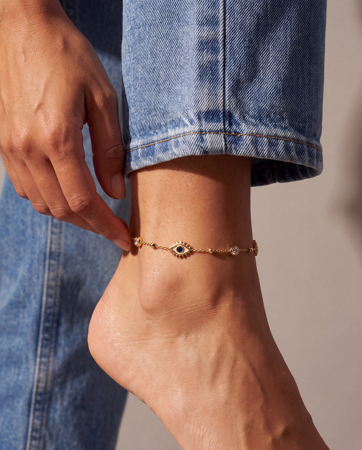 Evil Eye Crystal Anklet