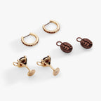 Espresso Martini Interchangeable Charm Huggie Hoop Set of 2 - Willow & Luna