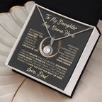 Eternal Hope Necklace - To Daughter From Dad - Never Forget I Love You - Willow & Luna