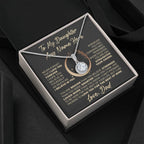 Eternal Hope Necklace - To Daughter From Dad - Never Forget I Love You - Willow & Luna