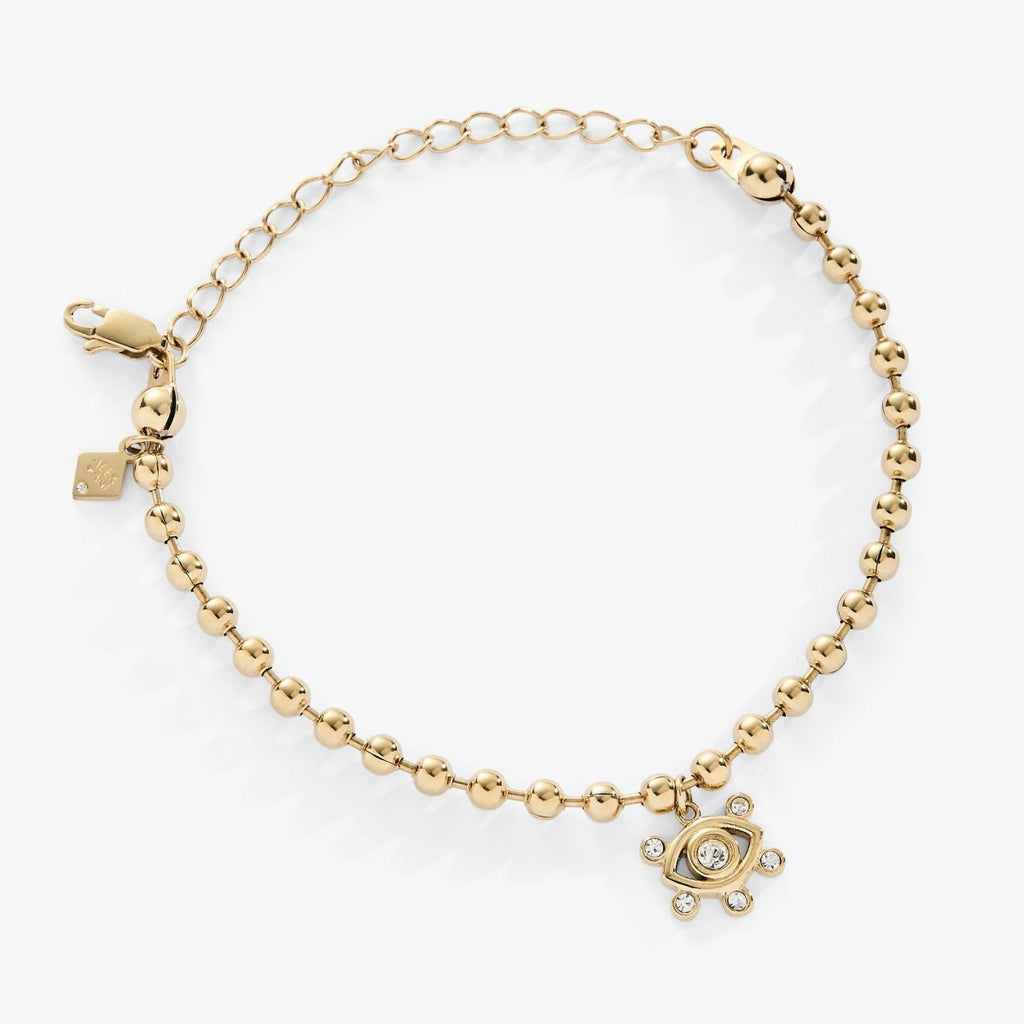 Evil Eye Ball Chain Bracelet - Willow & Luna