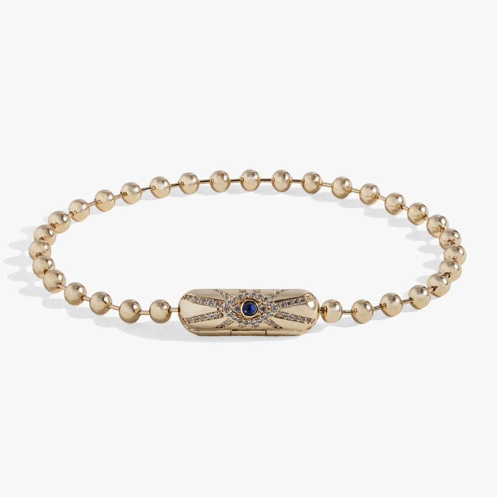 Evil Eye Barrel Closure Bracelet - Willow & Luna