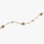 Evil Eye Crystal Anklet - Willow & Luna
