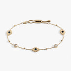 Evil Eye Crystal Anklet - Willow & Luna