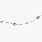 Evil Eye Crystal Anklet - Willow & Luna