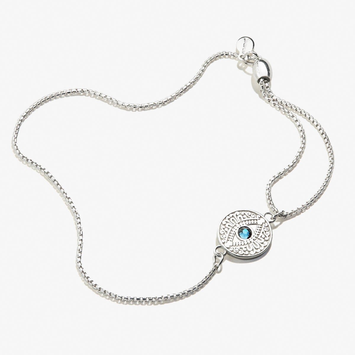 Evil Eye Crystal Pull Chain Bracelet - Willow & Luna