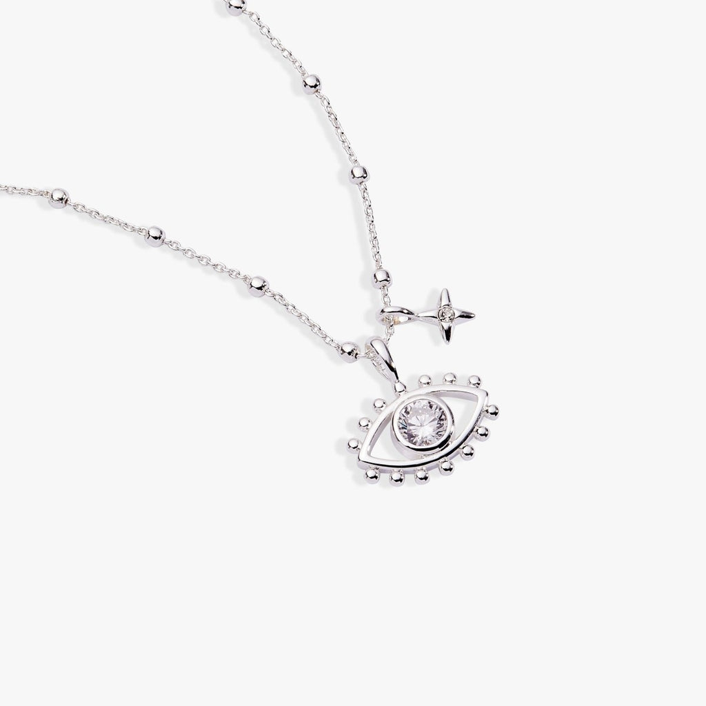 Evil Eye Duo Charm Necklace - Willow & Luna