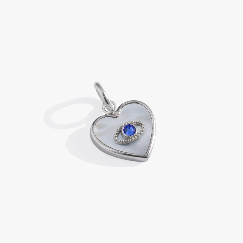 Evil Eye Heart Interchangeable Charm - Willow & Luna
