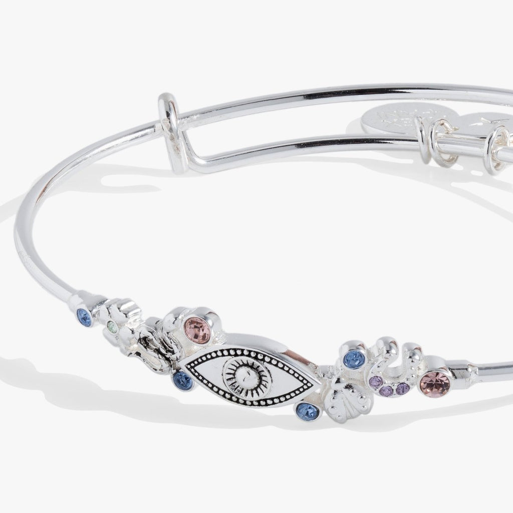 Evil Eye Inline Bangle - Willow & Luna
