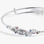 Evil Eye Inline Bangle - Willow & Luna