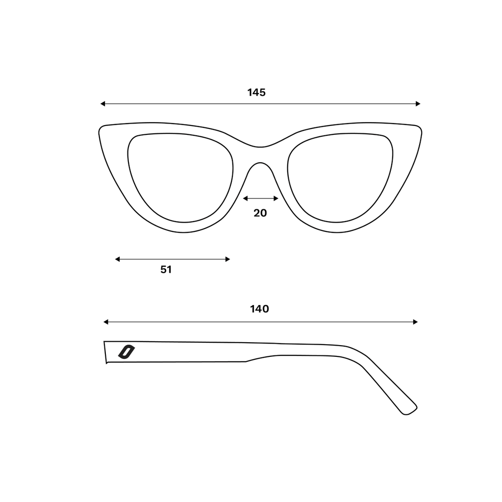 Evora - Womens Bio Acetate Sunglasses - Willow & Luna