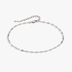 Multi Faceted Chain Anklet