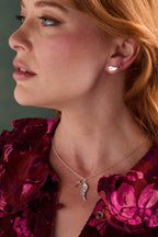 Faith Cross and Angel Wing Charm Necklace - Willow & Luna