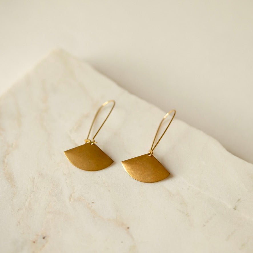 fan hoop earrings - Willow & Luna