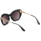Faye: Matte Black - Rose Gold / Rose Gradient Lens - Willow & Luna