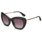 Faye: Matte Black - Rose Gold / Rose Gradient Lens - Willow & Luna