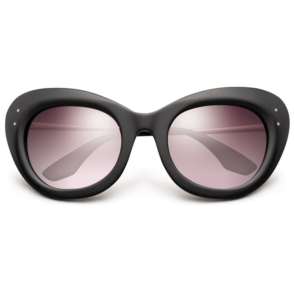 Faye: Matte Black - Rose Gold / Rose Gradient Lens - Willow & Luna