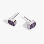 February Emerald - Cut Birthstone Stud Earrings - Willow & Luna