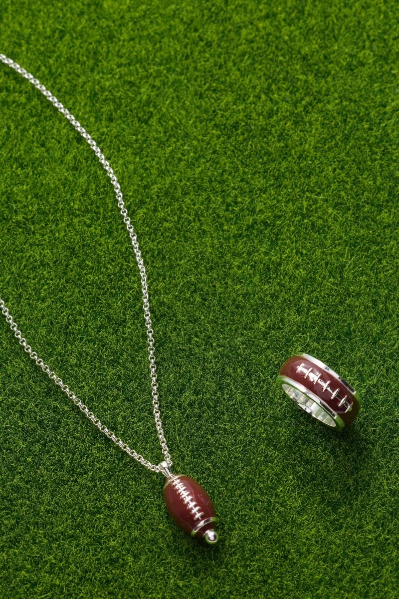 Football Spinner Pendant - Willow & Luna