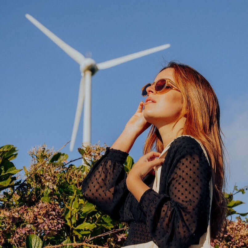 Ganges - Unisex Wood and Bio Acetate Sunglasses - Willow & Luna