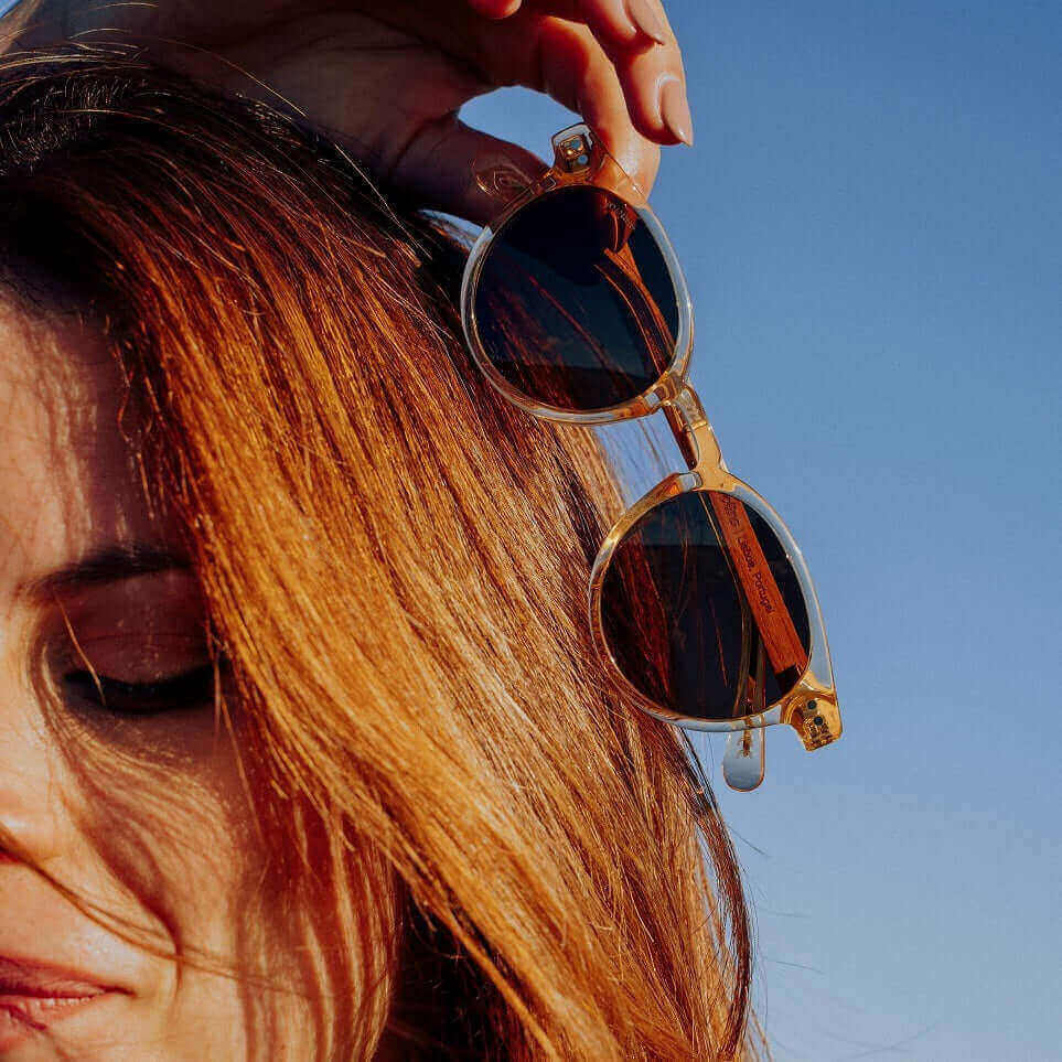 Ganges - Unisex Wood and Bio Acetate Sunglasses - Willow & Luna