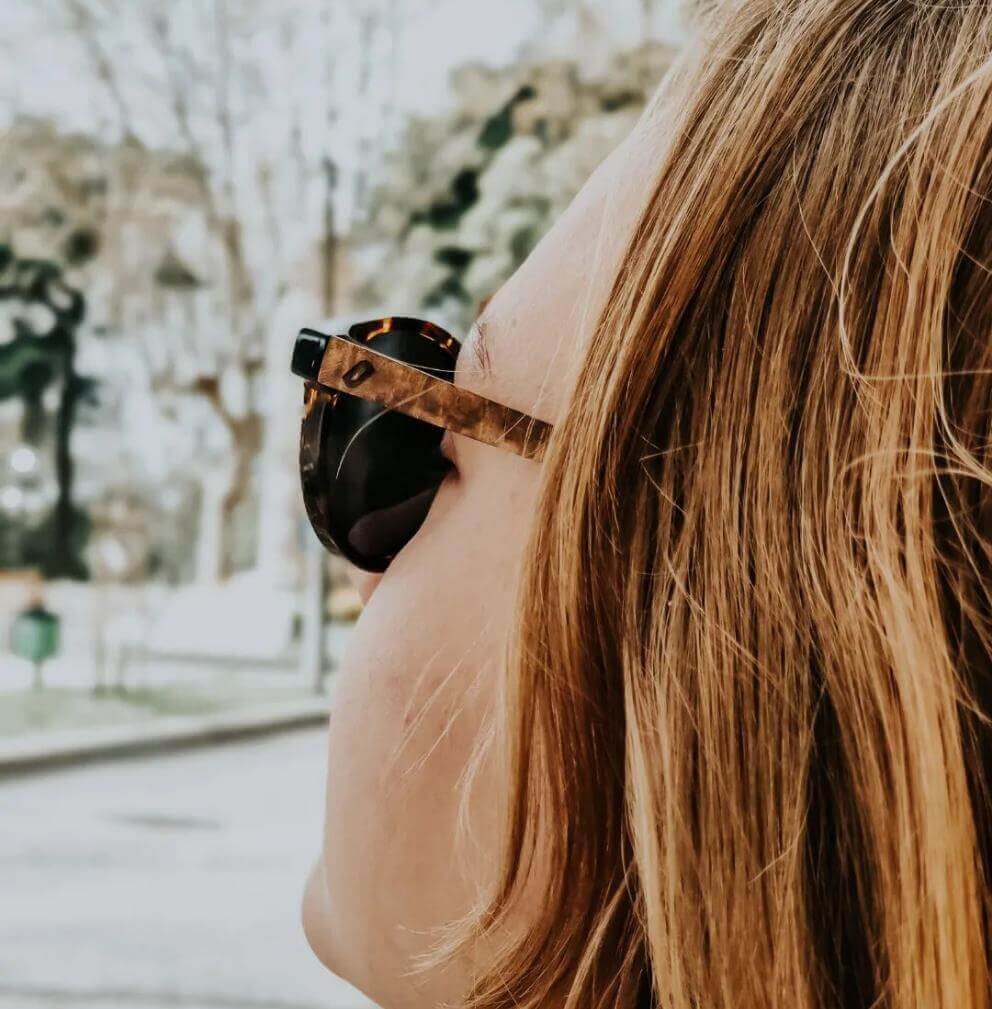 Ganges - Unisex Wood and Bio Acetate Sunglasses - Willow & Luna