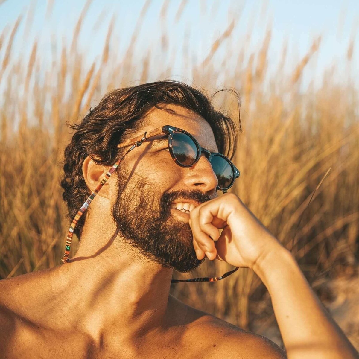 Ganges - Unisex Wood and Bio Acetate Sunglasses - Willow & Luna