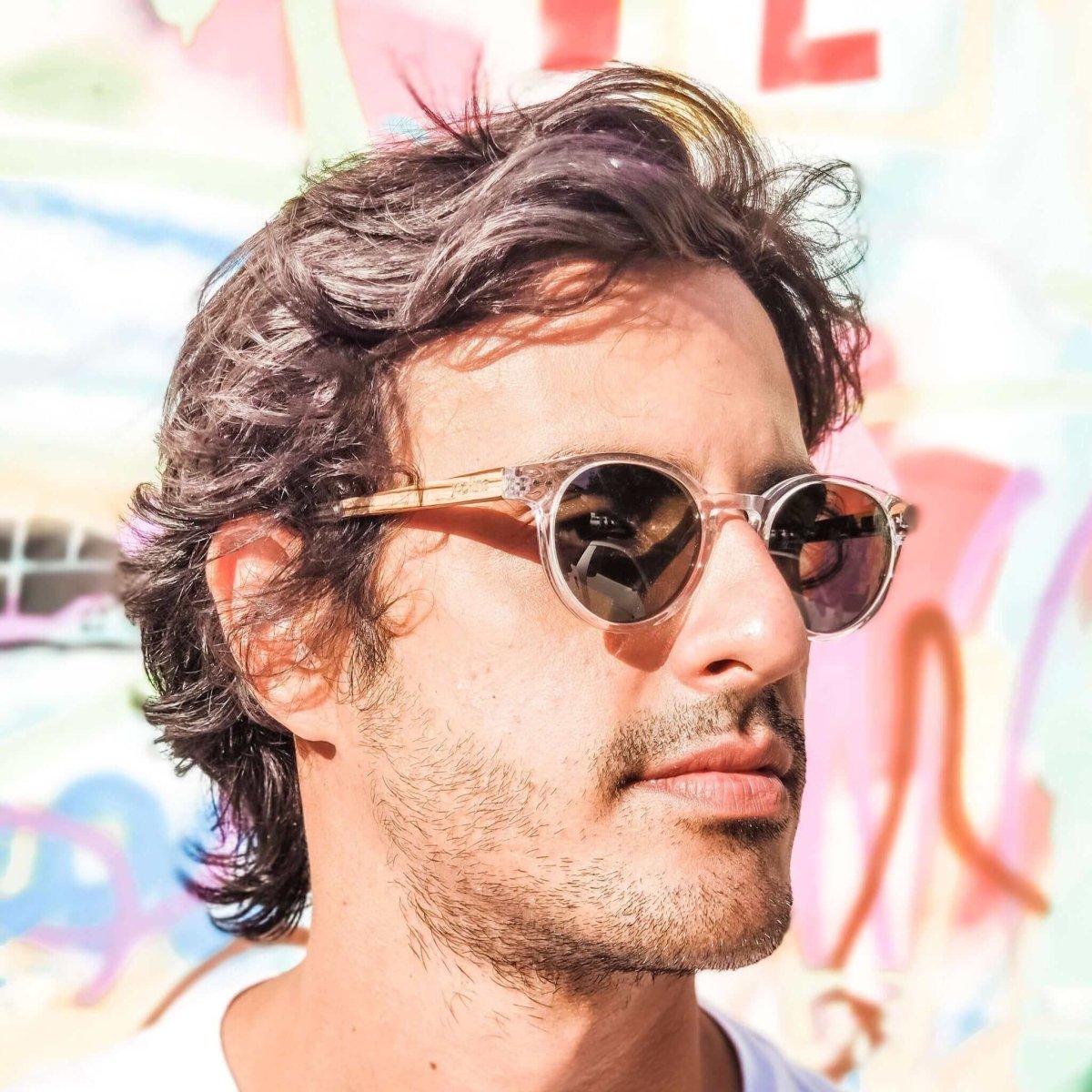 Ganges - Unisex Wood and Bio Acetate Sunglasses - Willow & Luna