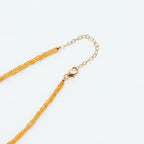 Garnet and Peridot Beaded Gemstone Necklace - Felicity - Willow & Luna
