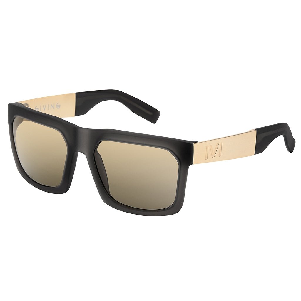 Giving: Matte Grey Translucent - Brushed Gold / Gold Flash Lens - Willow & Luna