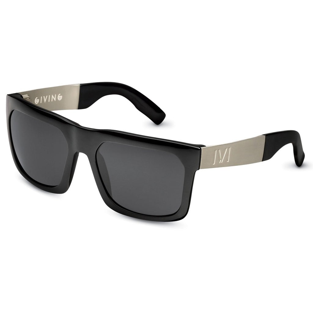 Giving: Polished Black - Brushed Aluminum / Grey Lens - Willow & Luna