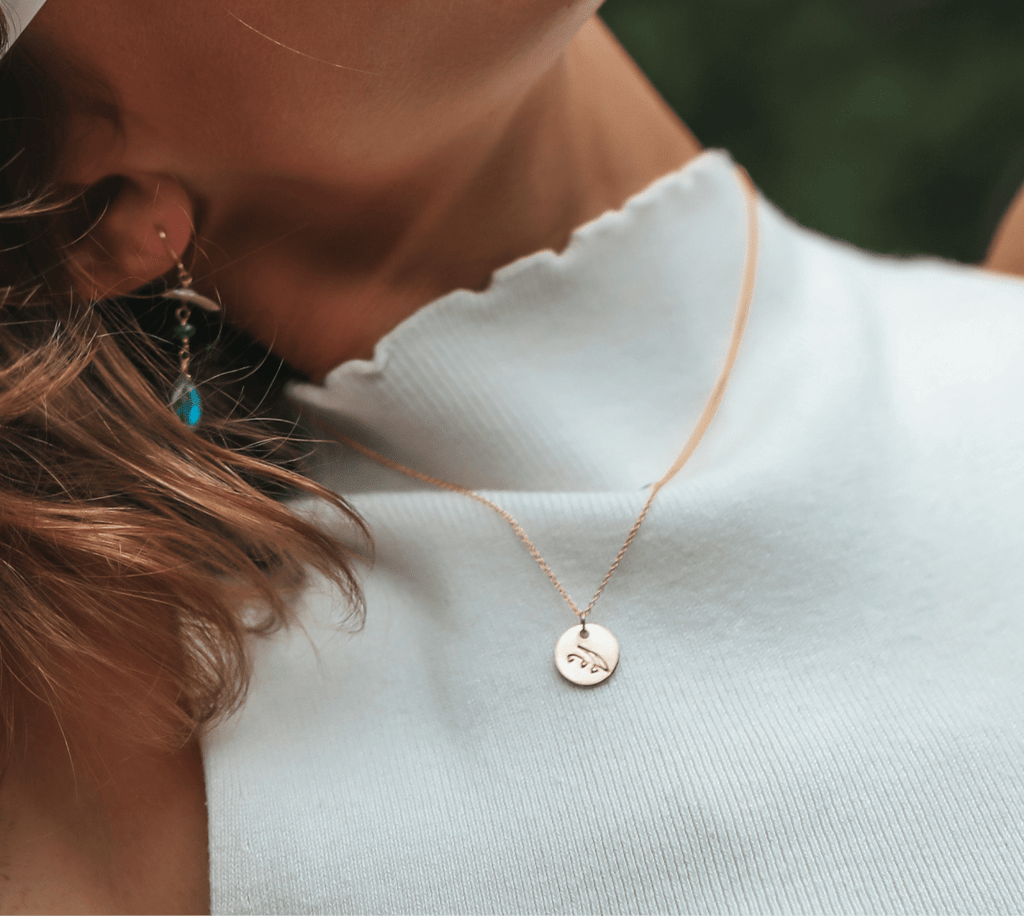 Gladiolus Birth Flower Necklace for August - Willow & Luna
