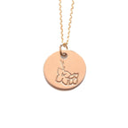 Gladiolus Birth Flower Necklace for August - Willow & Luna