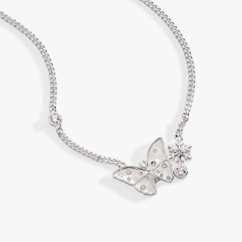 Glass Butterfly Inline Necklace - Willow & Luna
