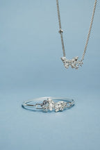 Glass Butterfly Inline Necklace - Willow & Luna