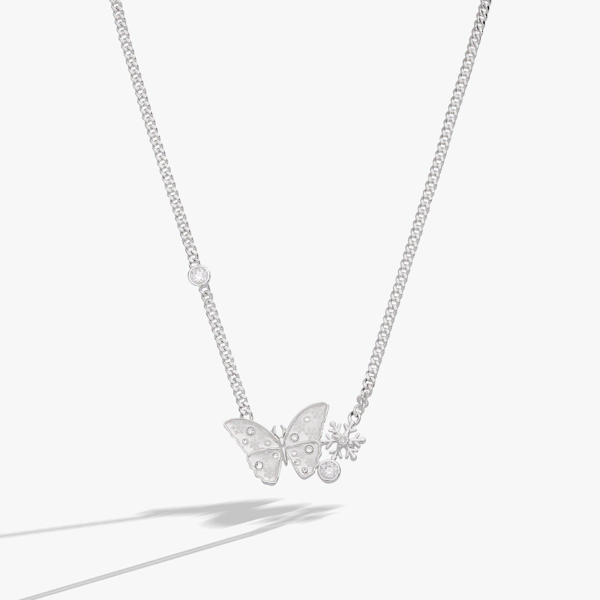 Glass Butterfly Inline Necklace - Willow & Luna