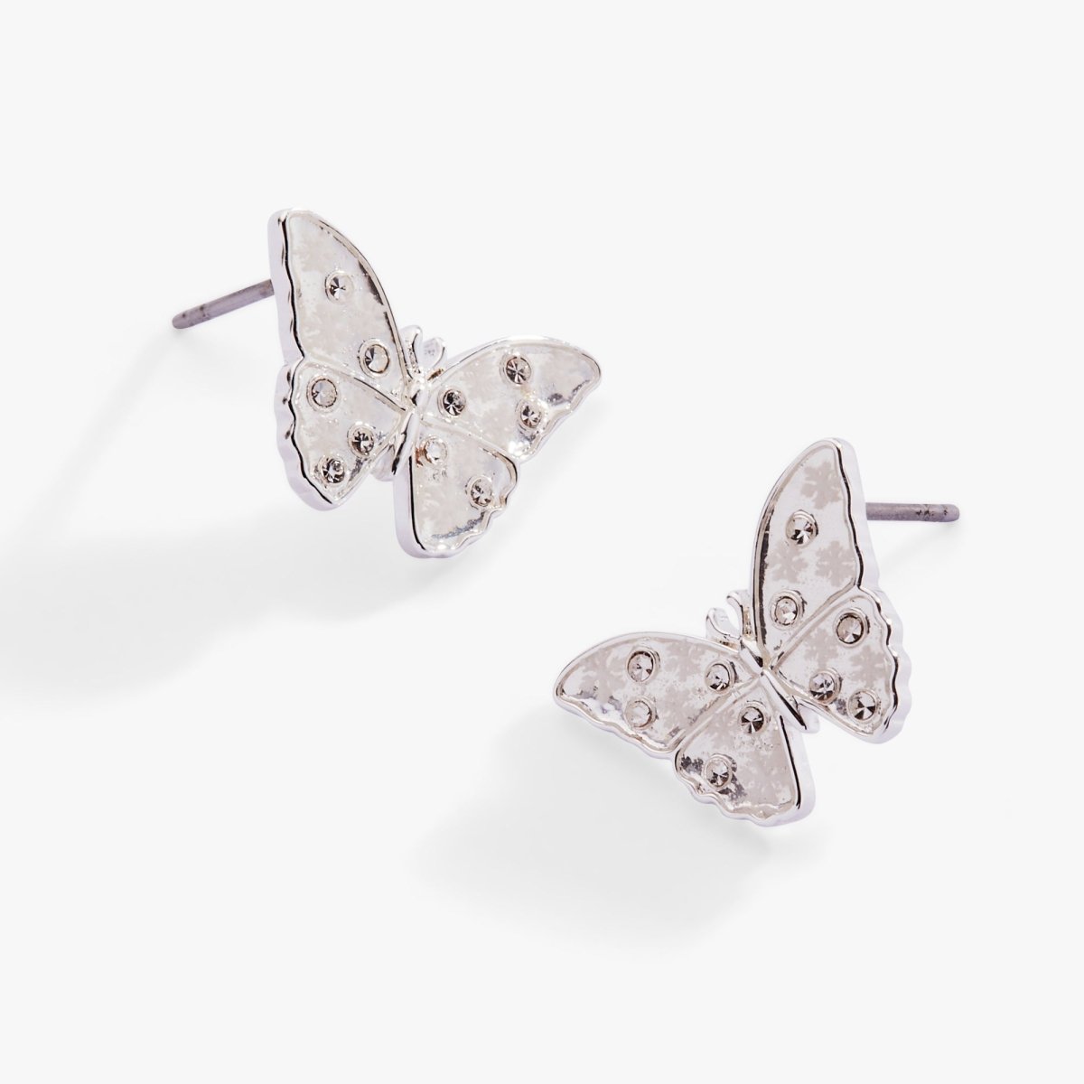 Glass Butterfly Statement Stud Earrings - Willow & Luna