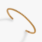 Gold Beaded Cuff Bracelet - Willow & Luna