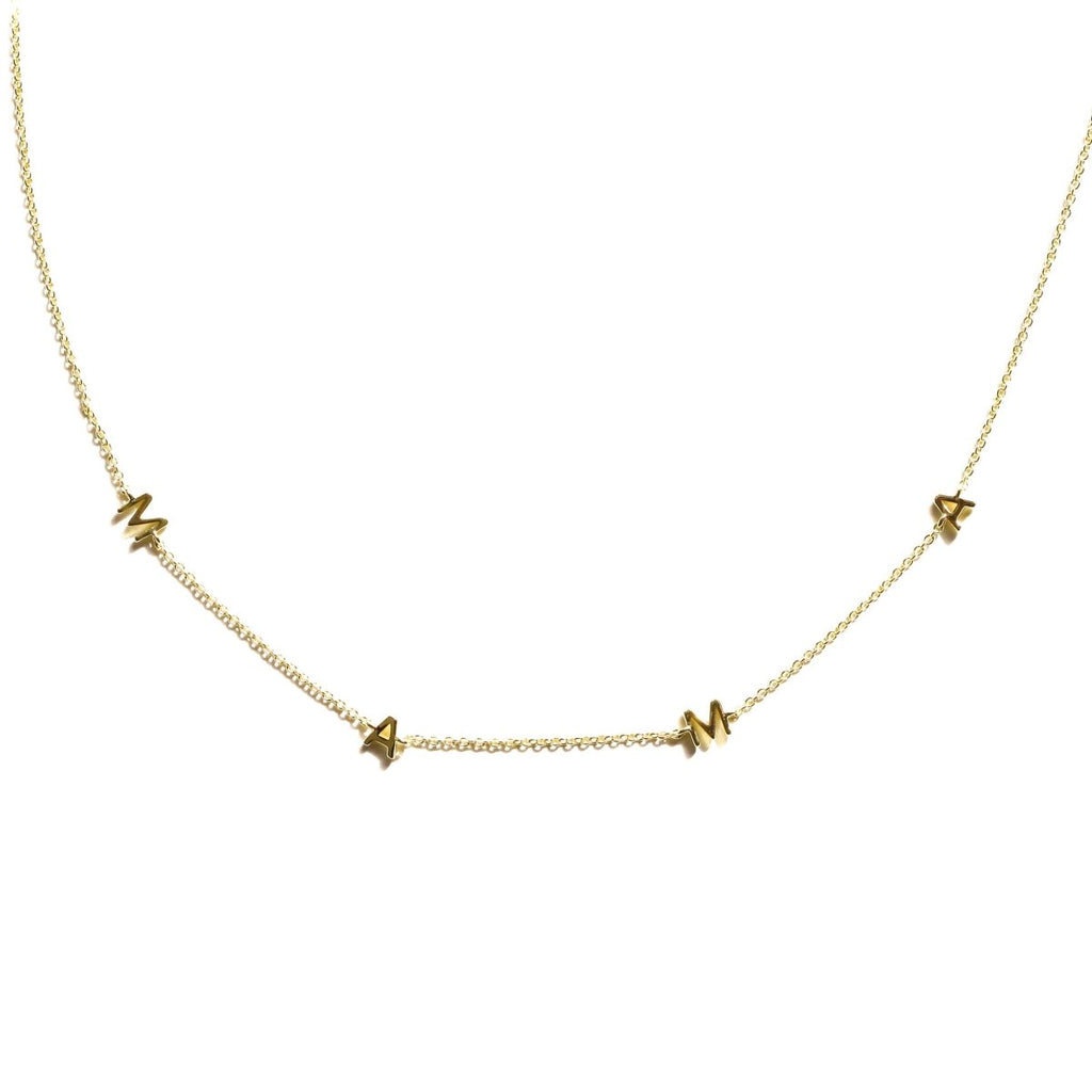 Gold Mama Necklace - Willow & Luna