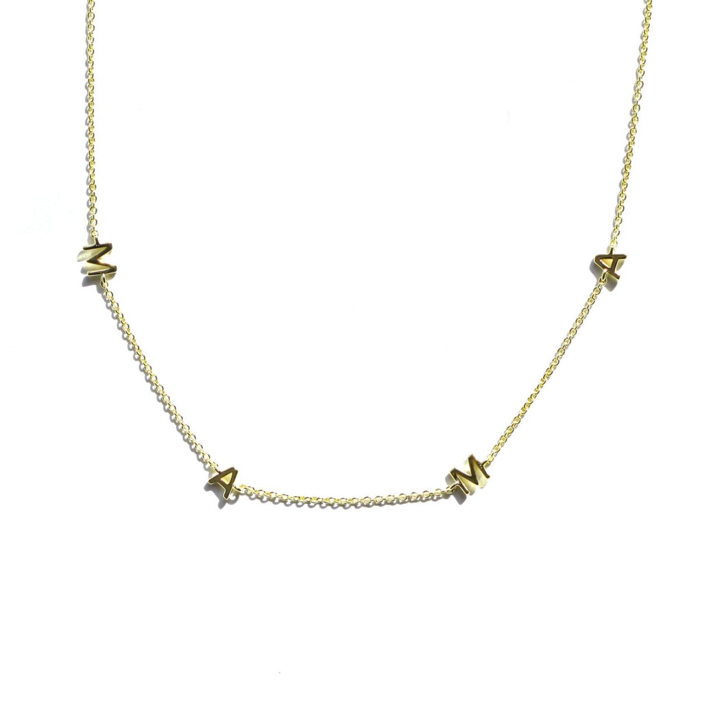 Gold Mama Necklace - Willow & Luna