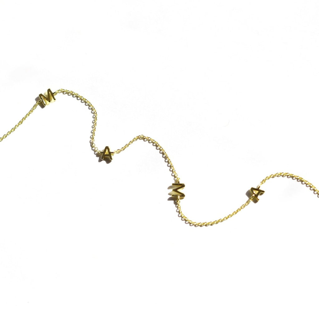 Gold Mama Necklace - Willow & Luna