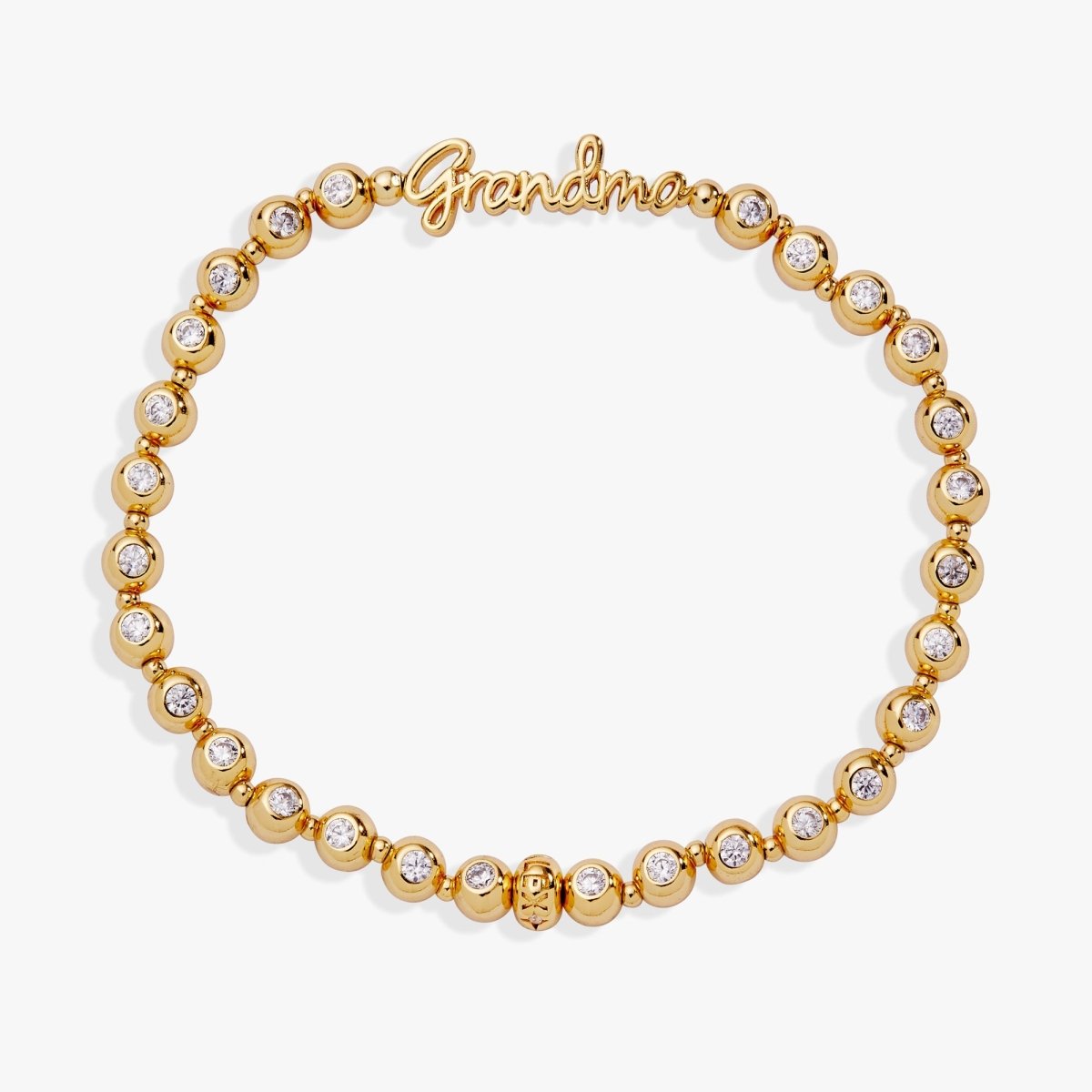 Grandma Elongated Crystal Stretch Bracelet - Willow & Luna