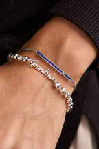 Grandma Elongated Crystal Stretch Bracelet - Willow & Luna