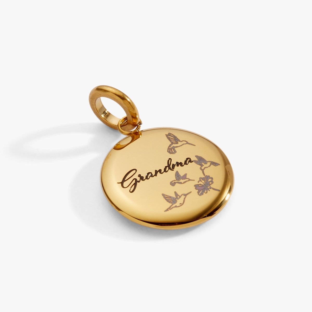 Grandma Hummingbird Disc Charm - Willow & Luna