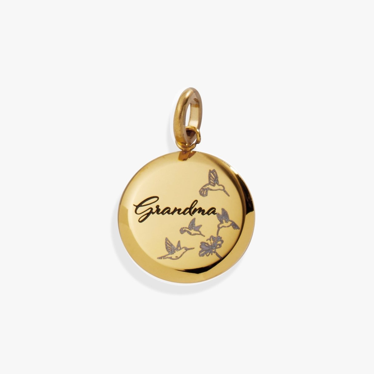 Grandma Hummingbird Disc Charm - Willow & Luna