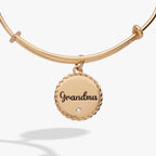 Grandma 'Wise And Warm, Her Love Feels Like Home' Charm Bangle - Willow & Luna