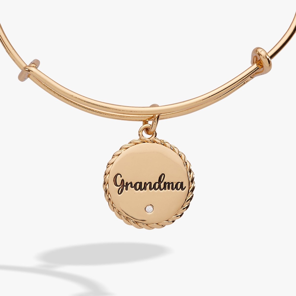 Grandma 'Wise And Warm, Her Love Feels Like Home' Charm Bangle - Willow & Luna