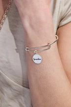 Grandma 'Wise And Warm, Her Love Feels Like Home' Charm Bangle - Willow & Luna